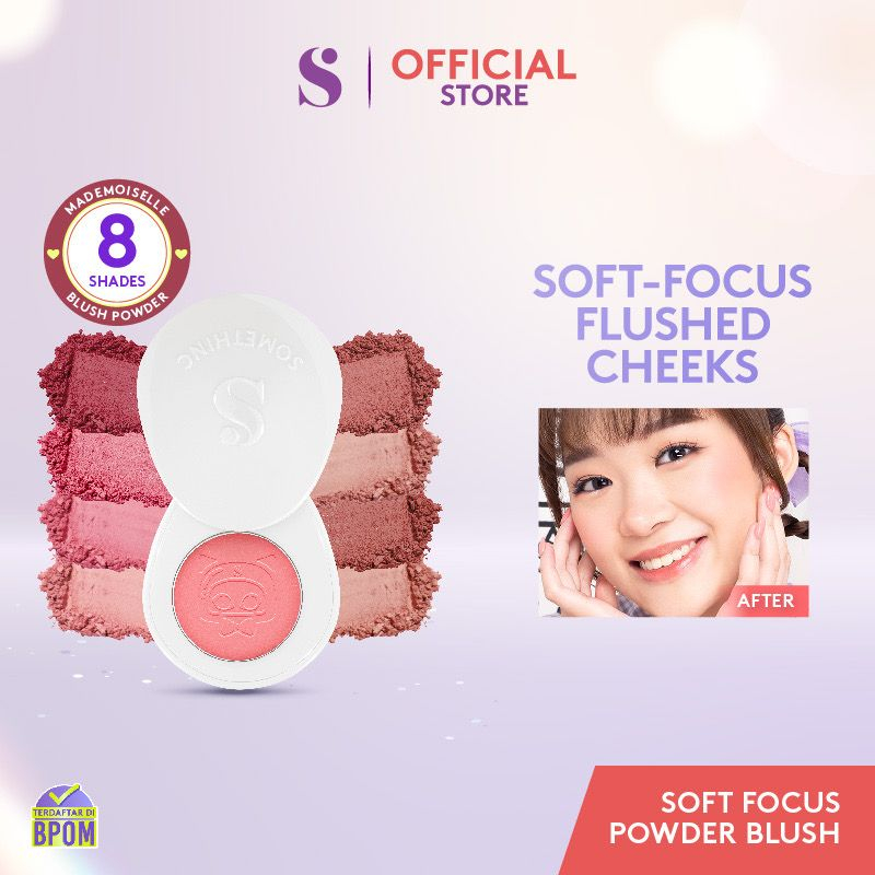 BPOM SOMETHINC Mademoiselle Soft Focus Powder Blush - Super Smooth Powder Blush On Blushon Perona Pewarna Pipi