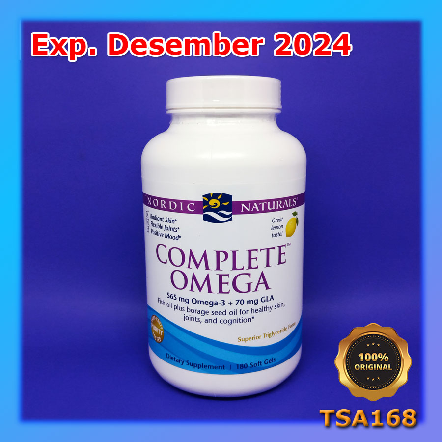 Nordic Naturals Complete Omega3 Omega-3 565 mg 180 Softgel ORI USA
