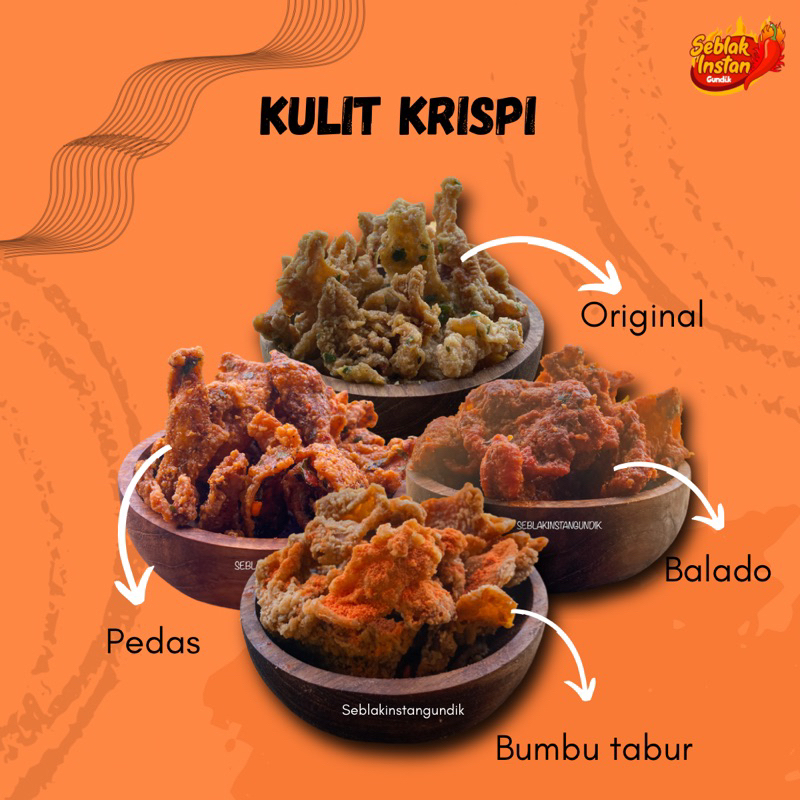 

Kulit Ayam Krispi Kemasan Seblakgundik