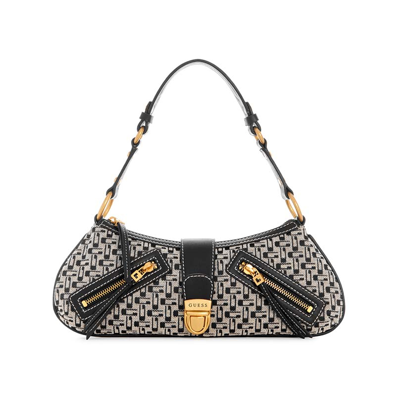 BELLE VINTAGE TOP ZIP SHOULDER BAG - TAS GUESS ORIGINAL WANITA