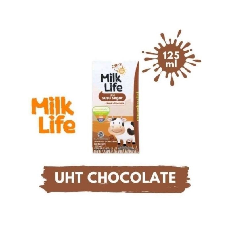 

Susu UHT Coklat stroberi vanila Milk Life 115 ml