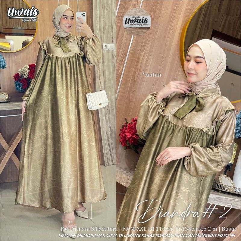 DIANDRA MAXY | PAKAIAN WANITA DRESS GAMIS | BY UWAIS