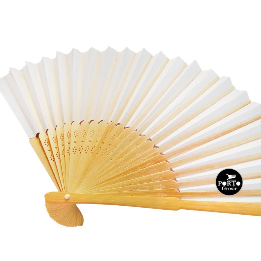 

Kipas Kertas Paper Fan Putih Polos