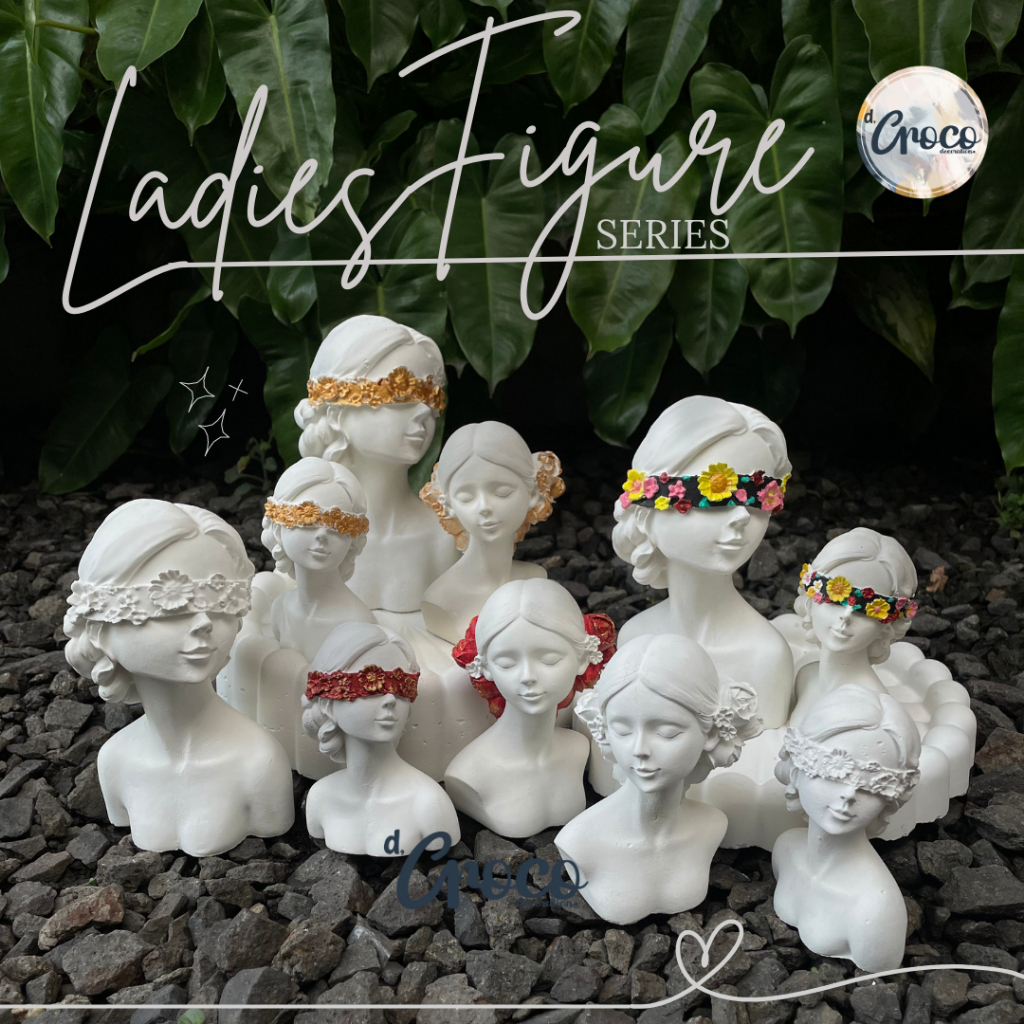 Patung Wanita Aesthetic Pajangan Dekorasi Barang Unik