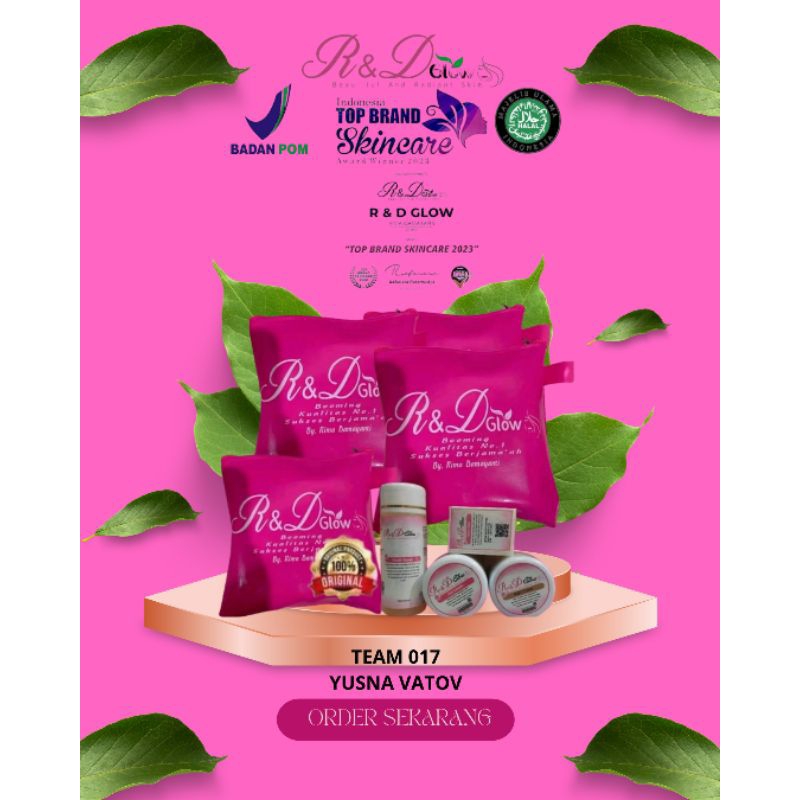 SKINCARE R&D GLOW BPOM DAN HALAL 100% ORIGINAL BY RIMA DAMAYANTI