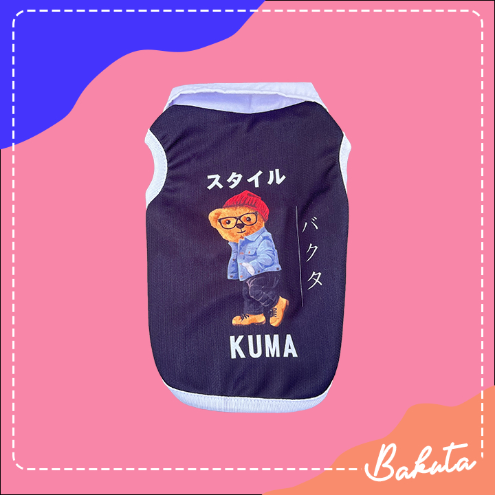 Baju Kucing Edisi Kuma Bear Kaos Polo Baju Kucing Murah untuk Kucing dan anjing / Bisa Pilih Ukuran S-XXL / Baju Kucing Tangerang