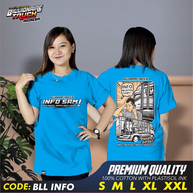 BISA COD Kaos tshirt truck INFO MUATAN SAM dewasa obral murah