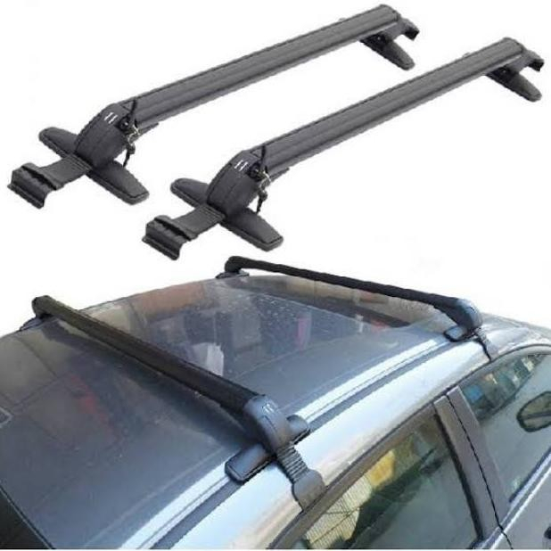 Cross Bar Kaki Rak Mobil Jepit Body Tanpa Roof Rail Suzuki Swift.SX4.Datsun Cross