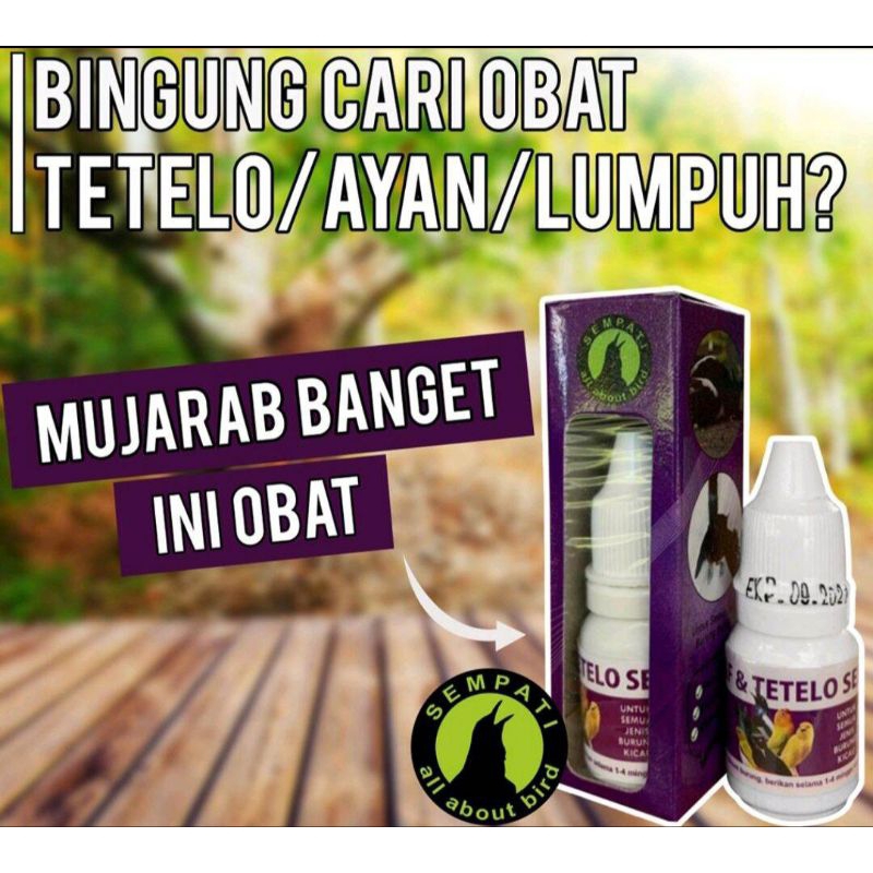 OBAT BURUNG SAKIT TETELO SEMPATI ANTI SYARAF AYAN LUMPUH