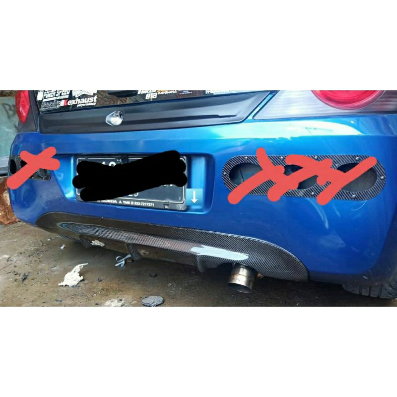 DIFFUSER CARBON BRIO OLD,DIFFUSER CARBON FIBER BRIO LAMA