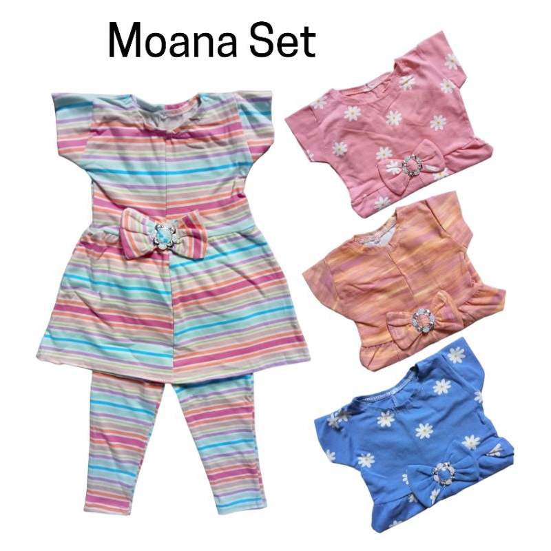 MOANA SET_SETELAN ANAK DRESS DAN CELANA
