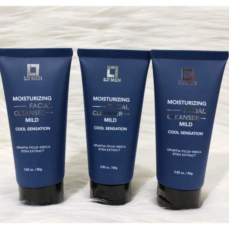 ❤️SEA❤️ PAKET 3PCS LT MEN MOISTURIZING FACIAL CLEANSER MILD 80gr - LEBIH MURAH
