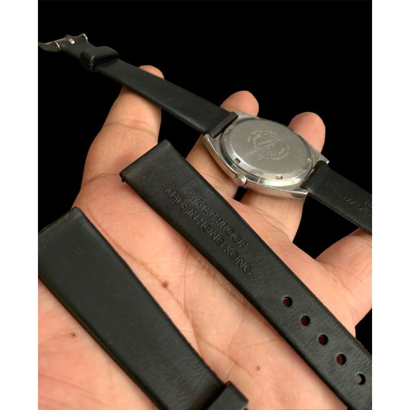 Strap tali jam tangan water proof hitam 18mm