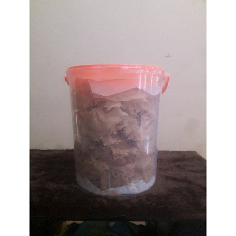 

Peyek teri ukuran toples 20L