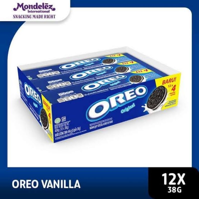 

Oreo Biskuit Box 38gr All Variant (1 Packs isi 12)