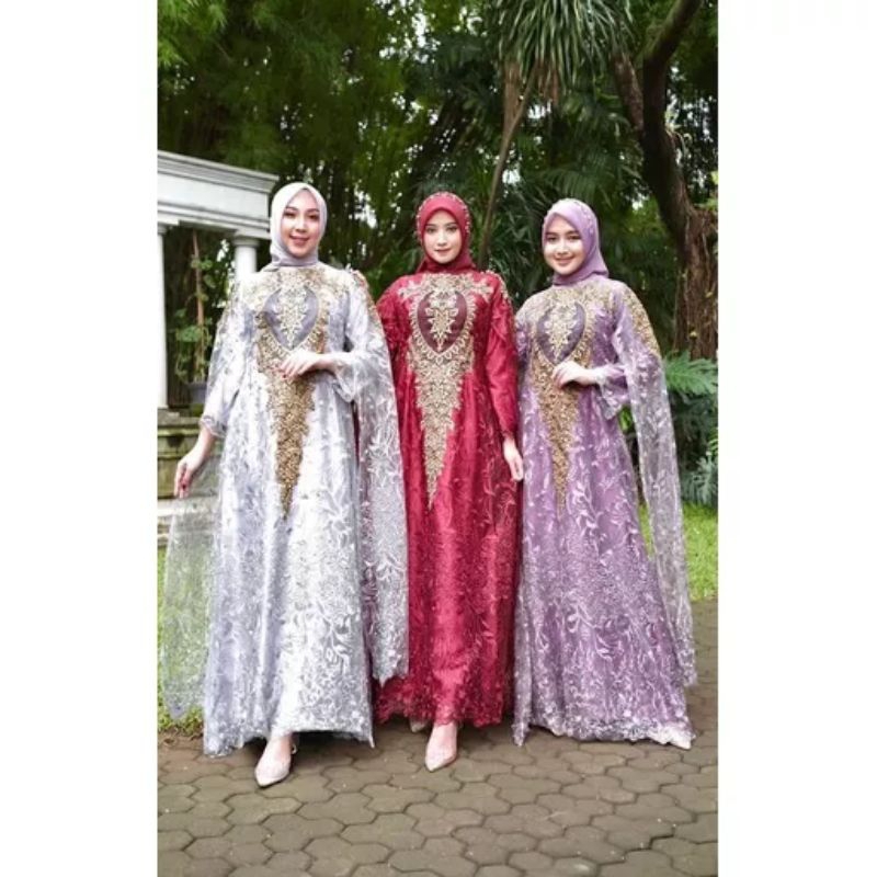 KEBAYA ORIGINAL//KEBAYA MODERN//GAMIS SORAYA BORDIR (JUMBO LD 120CM)//SERAGAMAN KELUARGA//BAJU PESTA LAMARAN//BAJU LEBARAN//BAJU WISUDA//BAJU KONDANGAN//By pelangi jaya