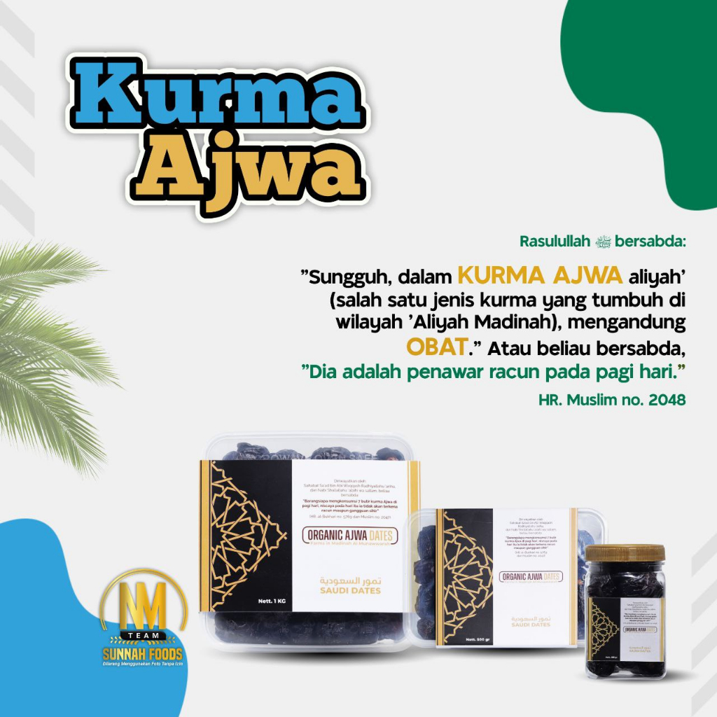 

Kurma Nabi Ajwa Madinah Organic Sorted pilihan terbaik BERGARANSI!