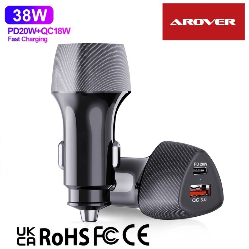 Charger Mobil《AROVER/COD》Car Charger Premium Fast Charging - GARANSI