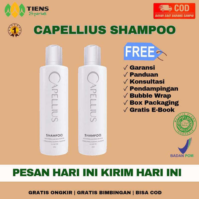 TIENS SHAMPO CAPPELIUS SAMPO SHAMPOO UNTUK PEMANJANG RAMBUT RONTOK RUSAK PARAH PENGHILANG ANTI KETOM
