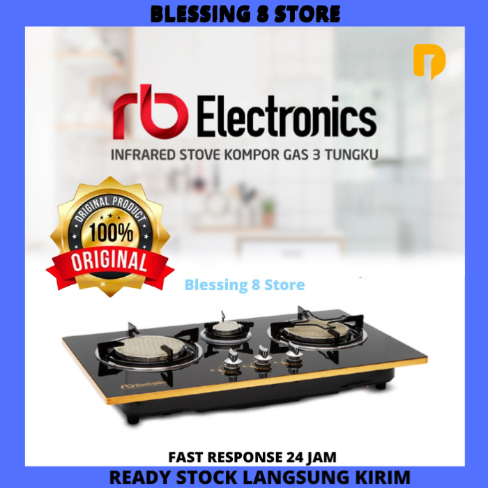 RB Infrared Stove Kompor Gas 3 Tungku Hemat Gas