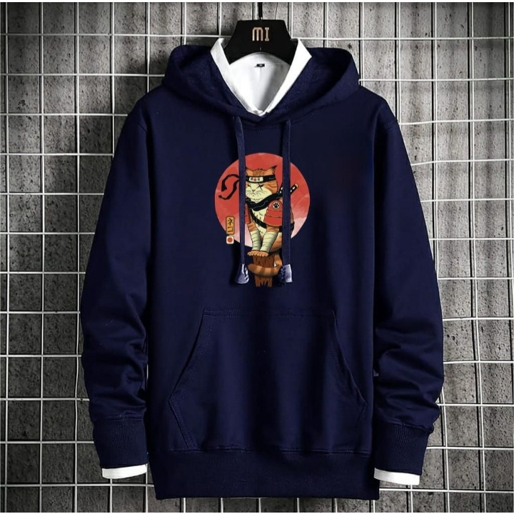 JOSJOLI_STORE/HOODIE SWEATER NINJA SHIBA, ASTRO MOON, MCK, MUSIC, OP ZORO, ANIME TANJIROU, ANIME MIDORIYA/Atasan Pria Dewasa Lengan Panjang/Fit To L