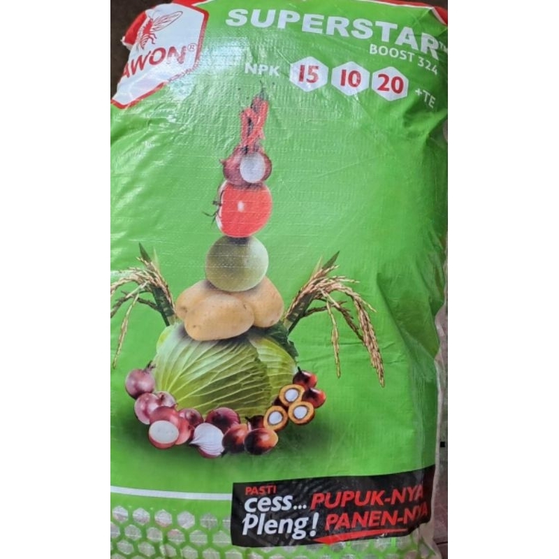 PUPUK SUPERSTAR BOOST 324 NPK 15 20 10 +TE 5 KG