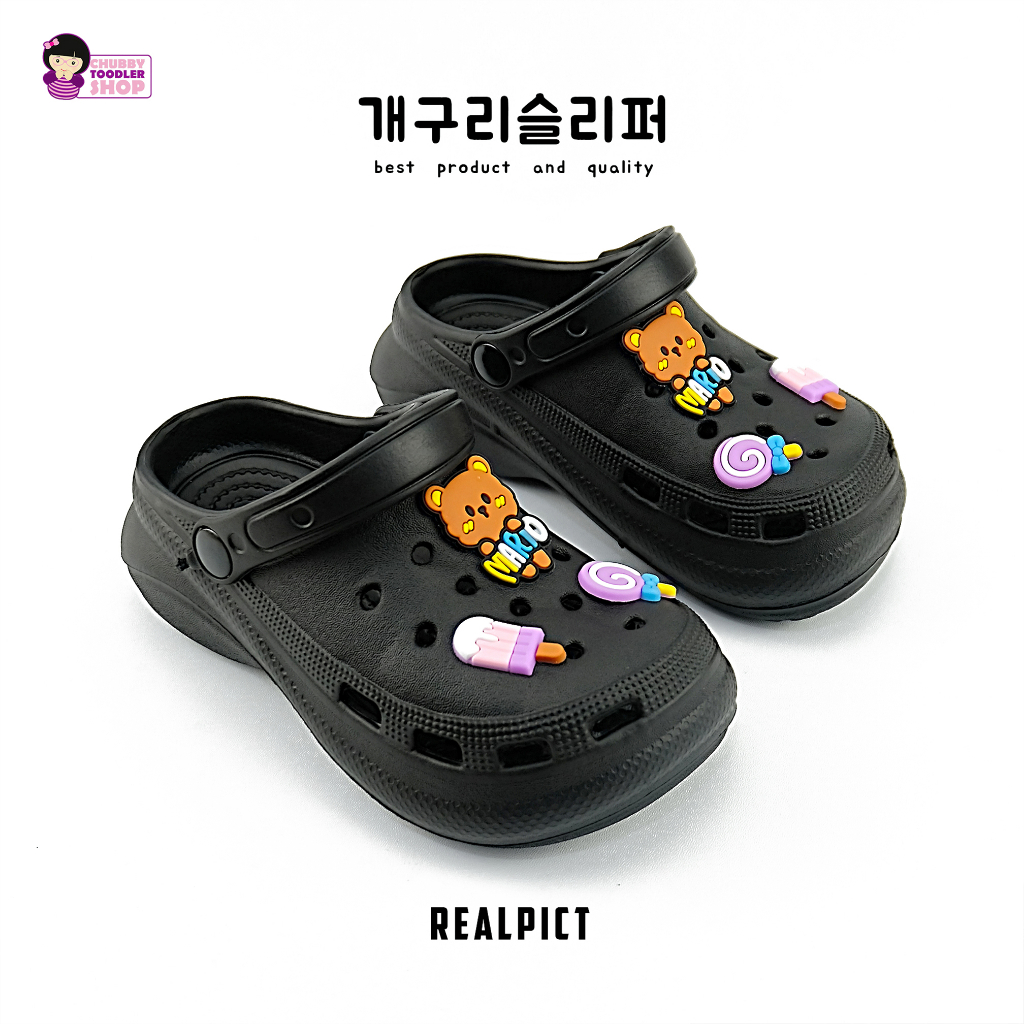 CUCI GUDANG SALE ! SD2214 Bisa COD Sendal baim fuji viral cross wedges couple mom and kids ibu dan anak EVA import tinggi 3 cm anak 5 tahun sd dewasa