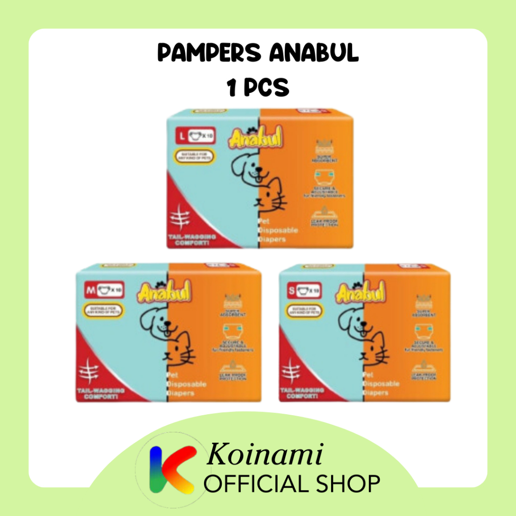 PAMPERS ANABUL @ 1 Pcs/ popok hewan / PAMPERS KUCING / PAMPERS KUCING / pet diapers  / PETSHOP