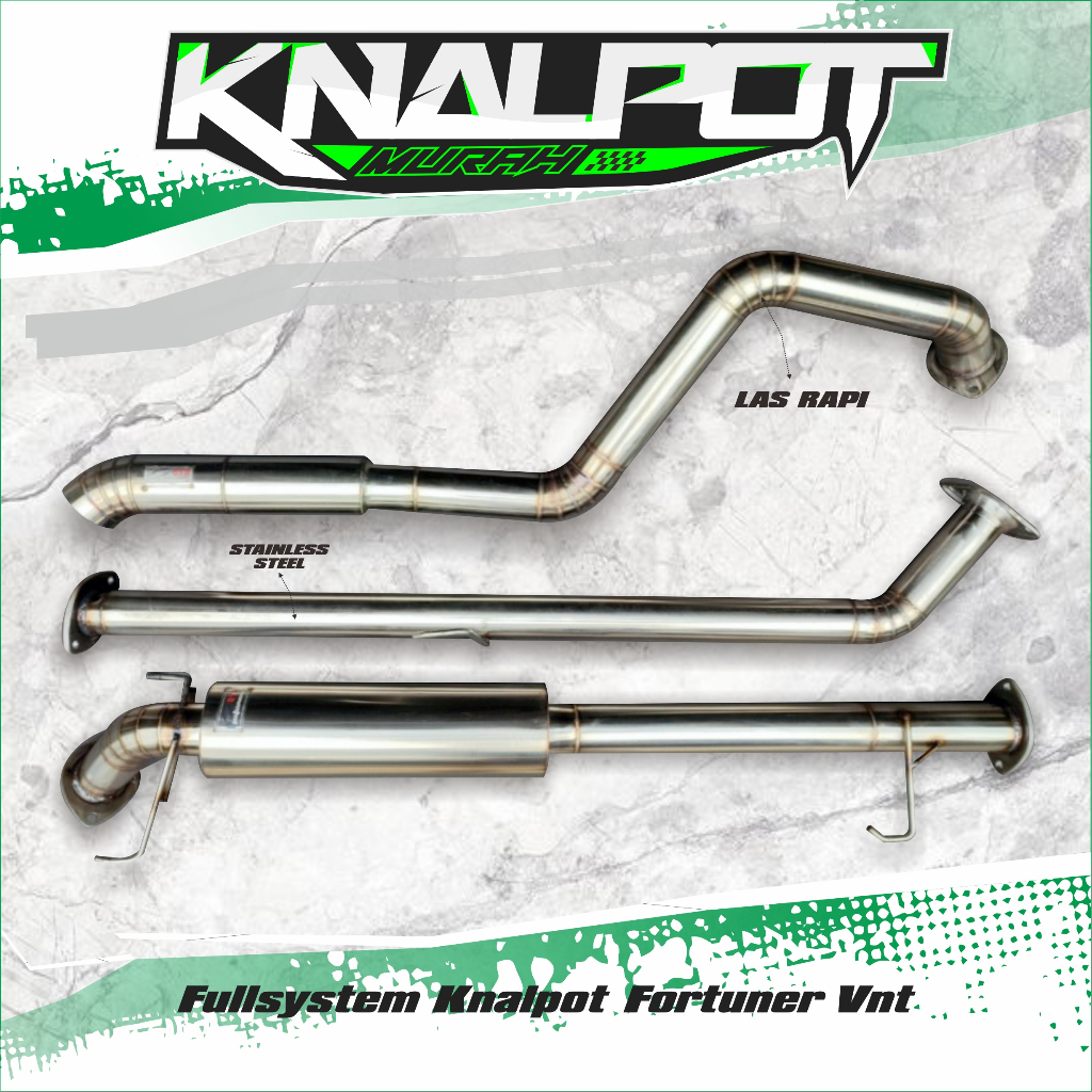 Fullsystem Knalpot Fortuner Vnt