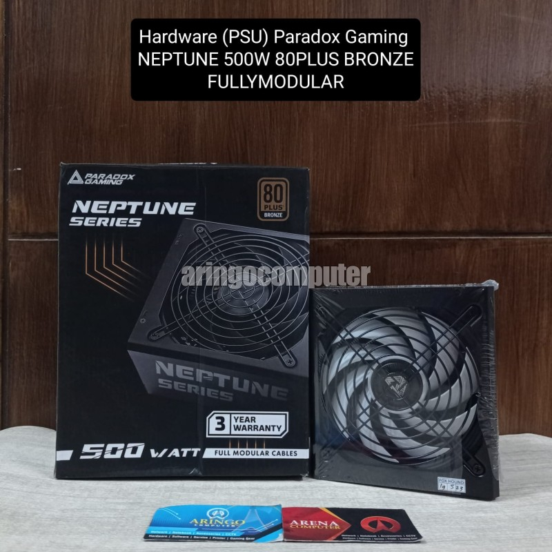 Hardware (PSU) Paradox Gaming NEPTUNE 500W 80PLUS BRONZE FULLYMODULAR