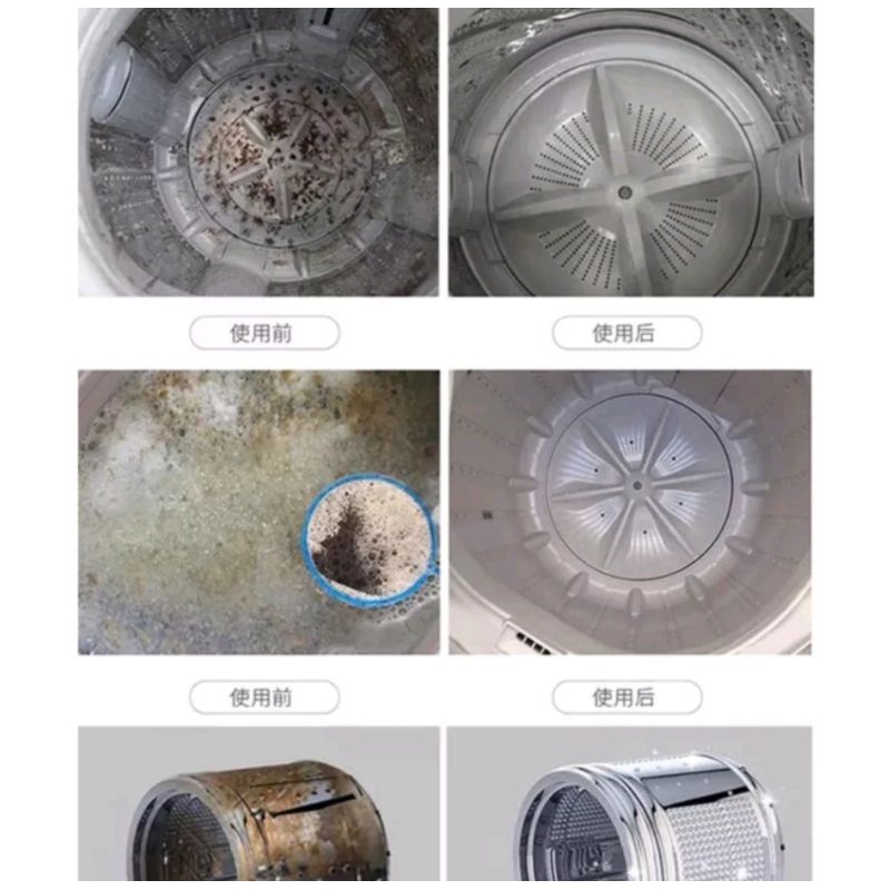 SERBUK Pembersih Mesin Cuci Serbuk Washing Machine Cleaner Maintenance