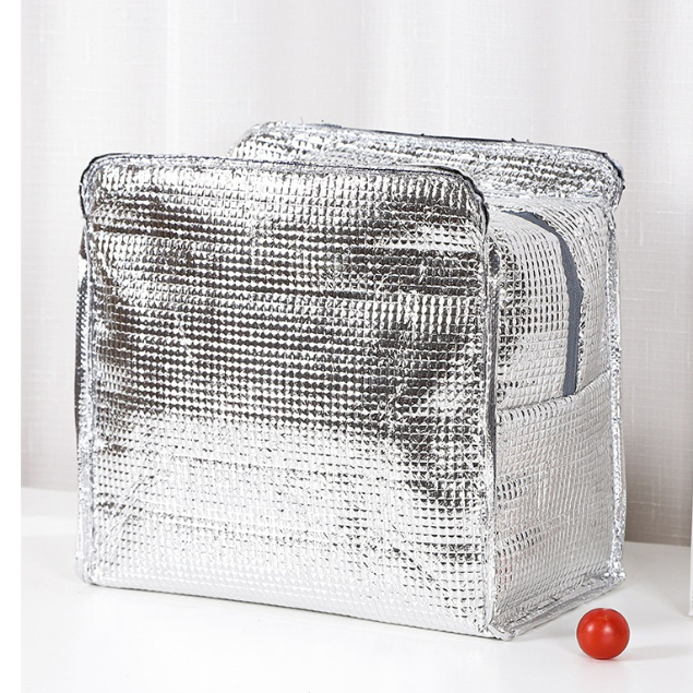 MMM Tas Bekal Makanan Jumbo Aluminium Foil Anti Air Makanan Bento Elegan Lunch Box Cooler Bag Tahan Panas Portable Lunch Bag New Thermal Cooler Makanan