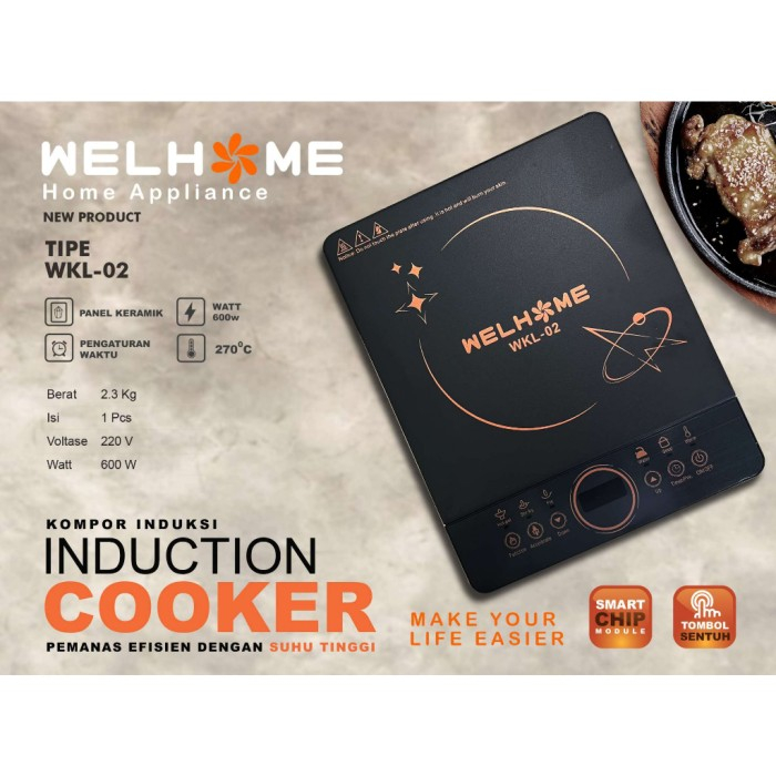 WELHOME KOMPOR INDUKSI WKL-02 INDUCTION STOVE