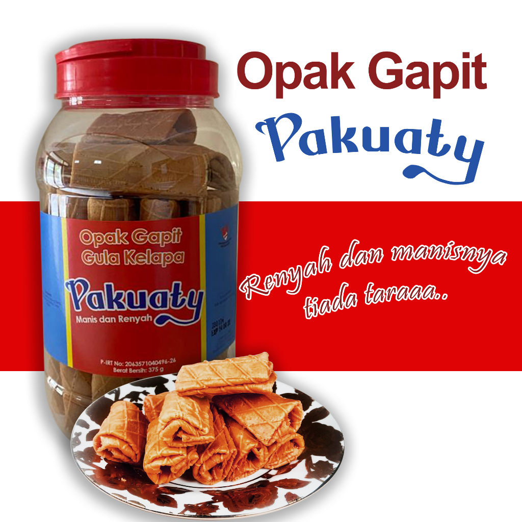 

Opak Gapit Kue Semprong Gula Kelapa renyah gurih manis kemasan keluarga