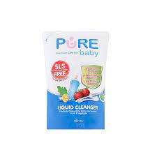 PURE BABY Liquid Cleanser Refill 450m harga 1pcs