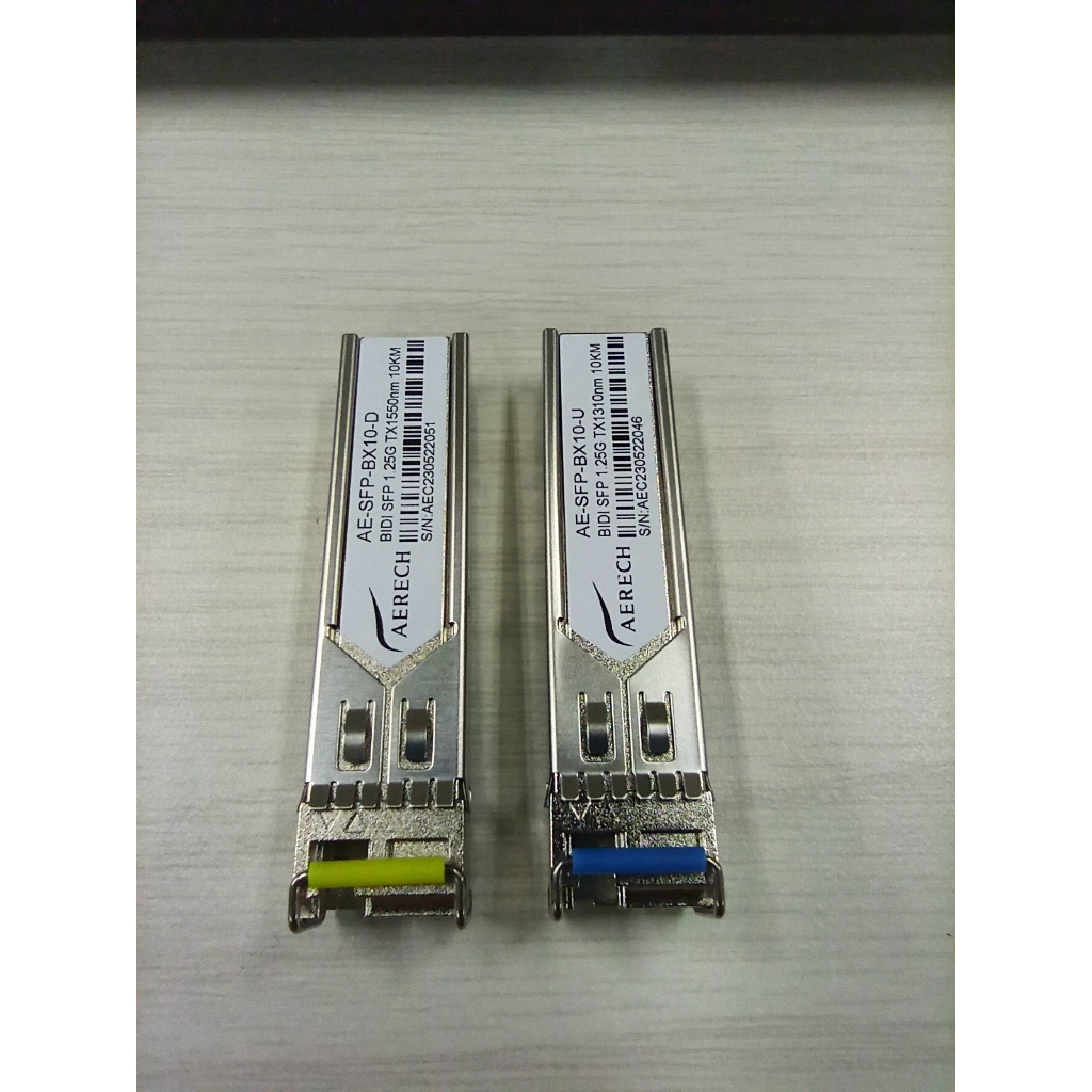 Aerech SFP Transceiver Bidi Single Fiber Optic SFP 1.25G 10km LC DDM