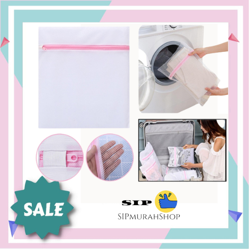 Laundry Bag Serut Kantong Laundry Mesin Cuci Tas Laundry Jaring Baju Kotor Washing Bag 50x60