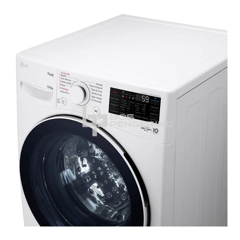 Mesin Cuci Front Loading LG 15 Kg Washer 15Kg Jumbo F2515STPW Berkualitas