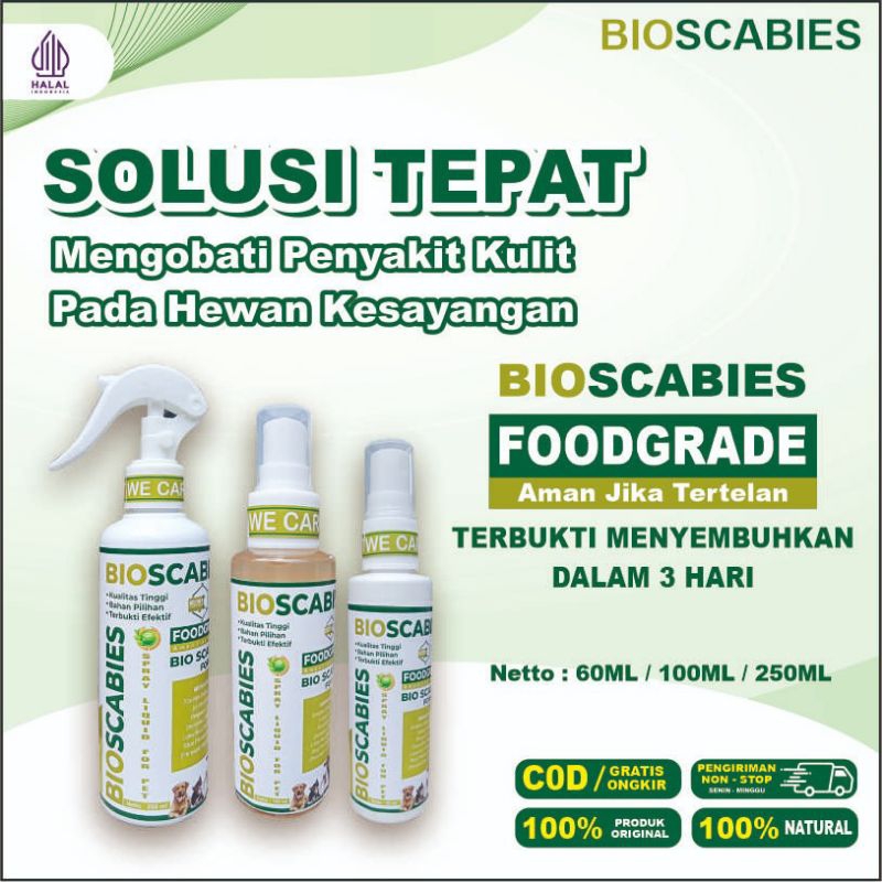 Obat Jamur Spray Semprot Kucing Kelinci Anjing Sapi Obat Scabies, Ringworm, Demodex, Impertigo, Kudi