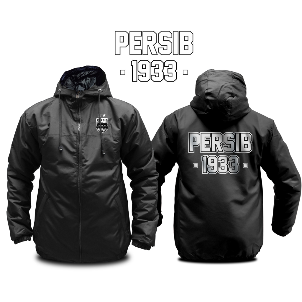 Jaket Persib Bandung 1933 Jaket Hooligans Elegan Black