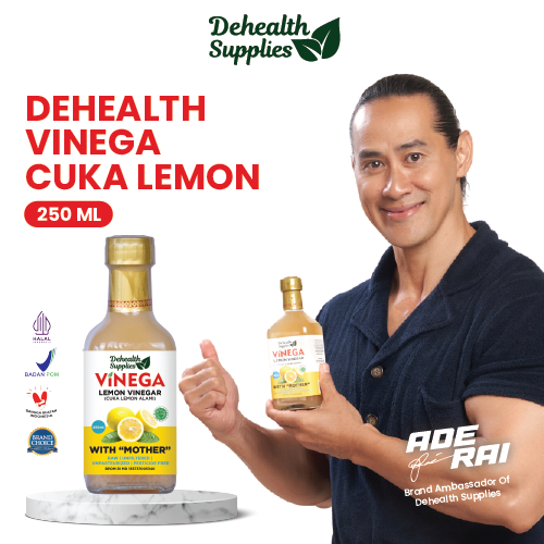 Dehealth Supplies VINEGA CUKA LEMON Alami 250ml - Lemon Vinegar