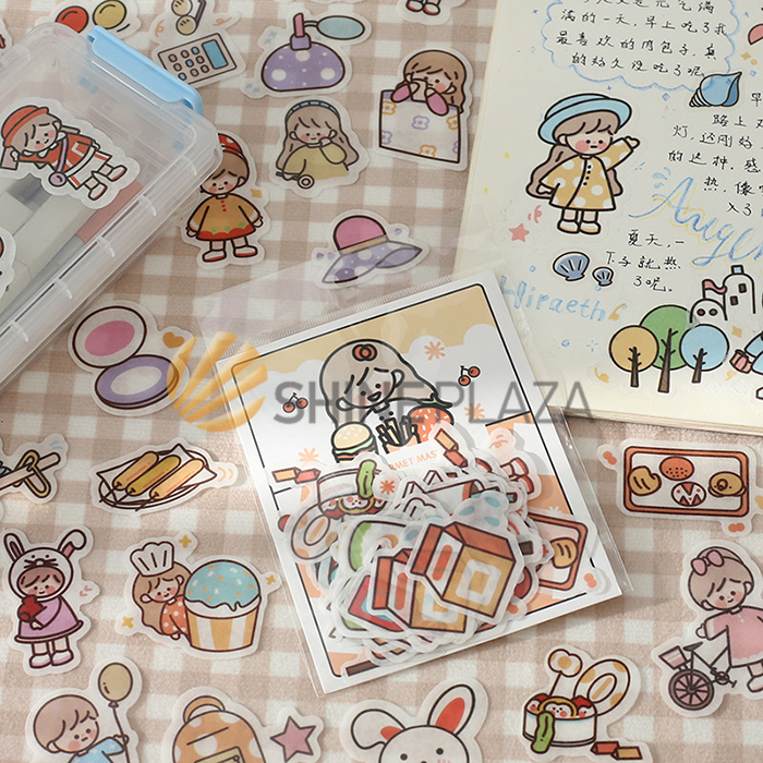 

My Girly Planet Flake Deco Stickers Set - Stiker Lucu