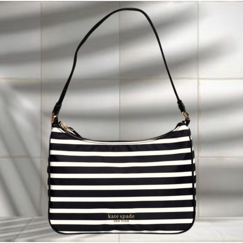 Kate Spade nylon The little better stripe shoulder bag (AUTHENTIC)