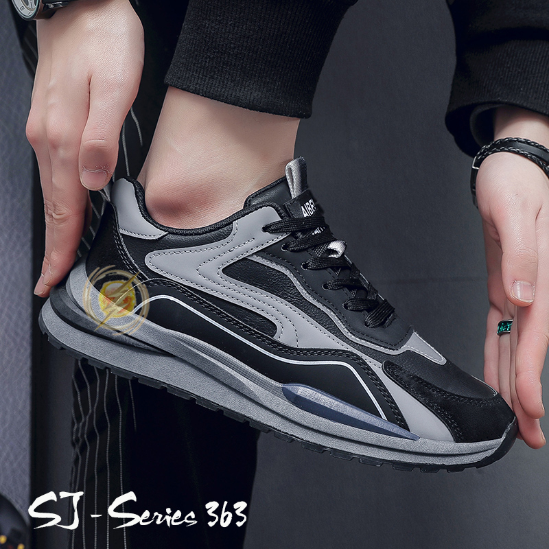 [OOS] Sepatu Sneakers Pria Fashion Keren Buat Hangout dan Kuliah Kualitas Import Premium - 363