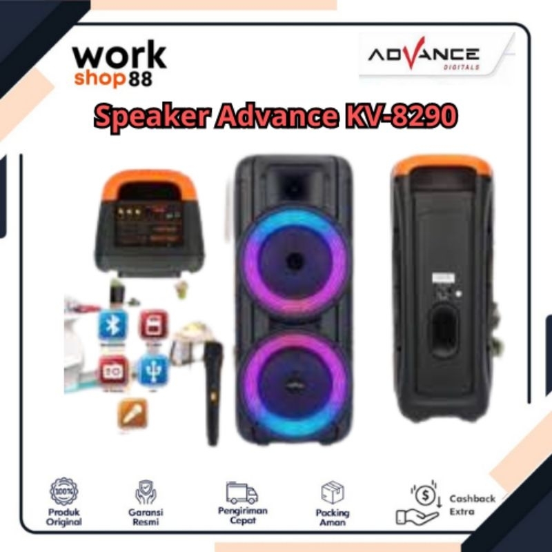 Speaker Ampli Portable Bluetooth Meeting Advance Kv-8290