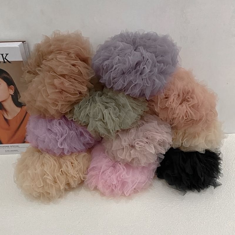 Scrunchie tule premium XXL