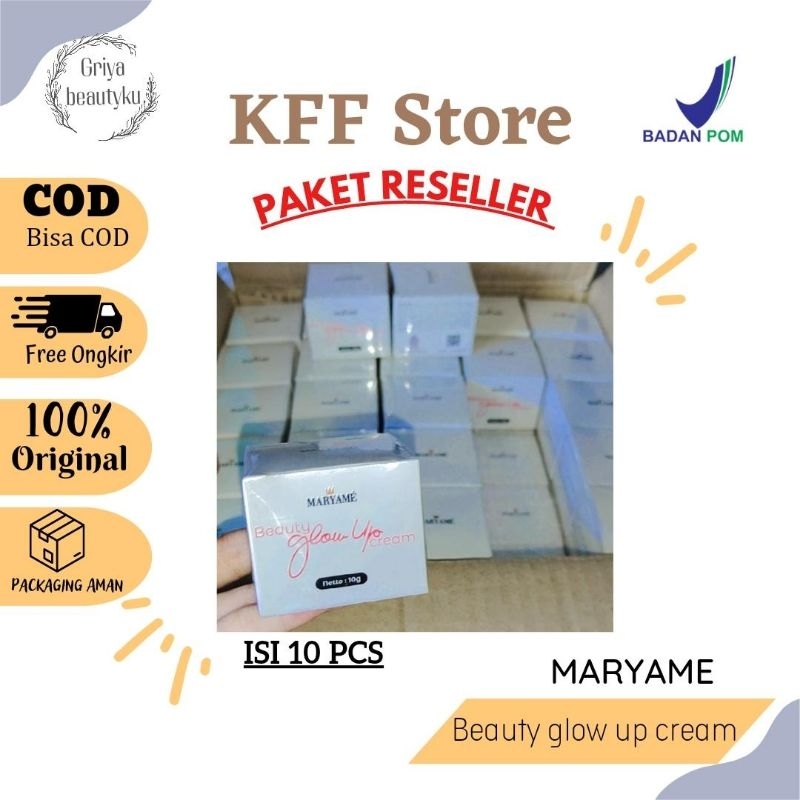 Maryame Beautee paket reseller isi 10pc / maryame beauty glow up