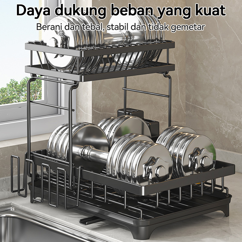 Rak Piring Dapur Rak Pembuangan Rak Sudut Rak Piring Multifungsi