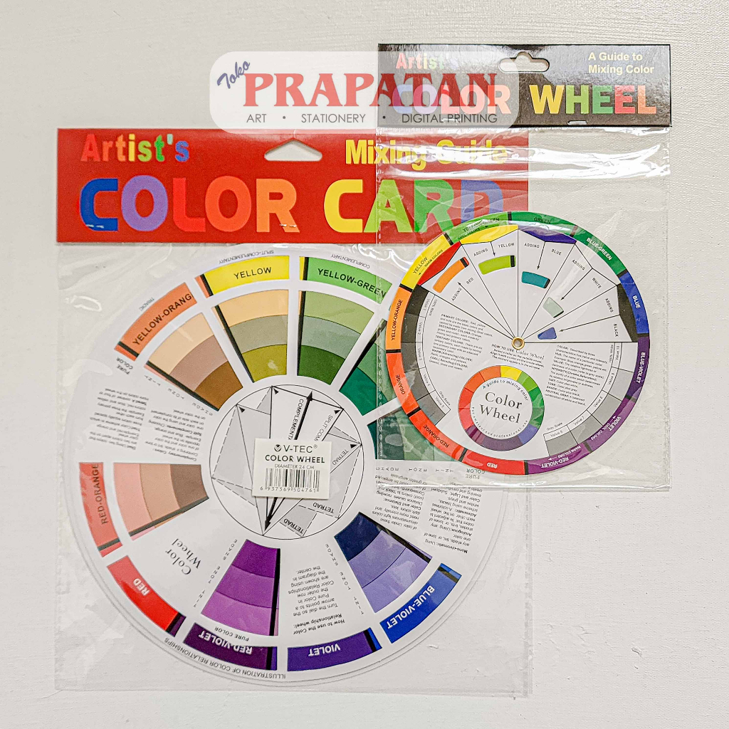 

V-TEC Color Wheel for Mixing Guide | Guide Warna