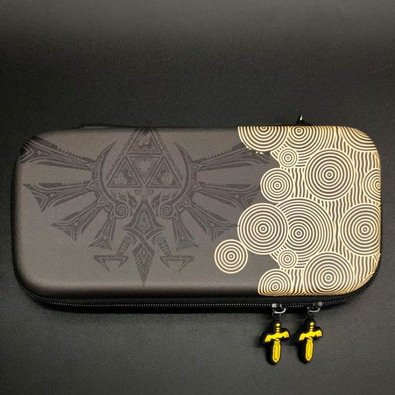 The Legend of Zelda: Tears of the Kingdom Travel Bag Grey + [Protective Case (di dalam)]